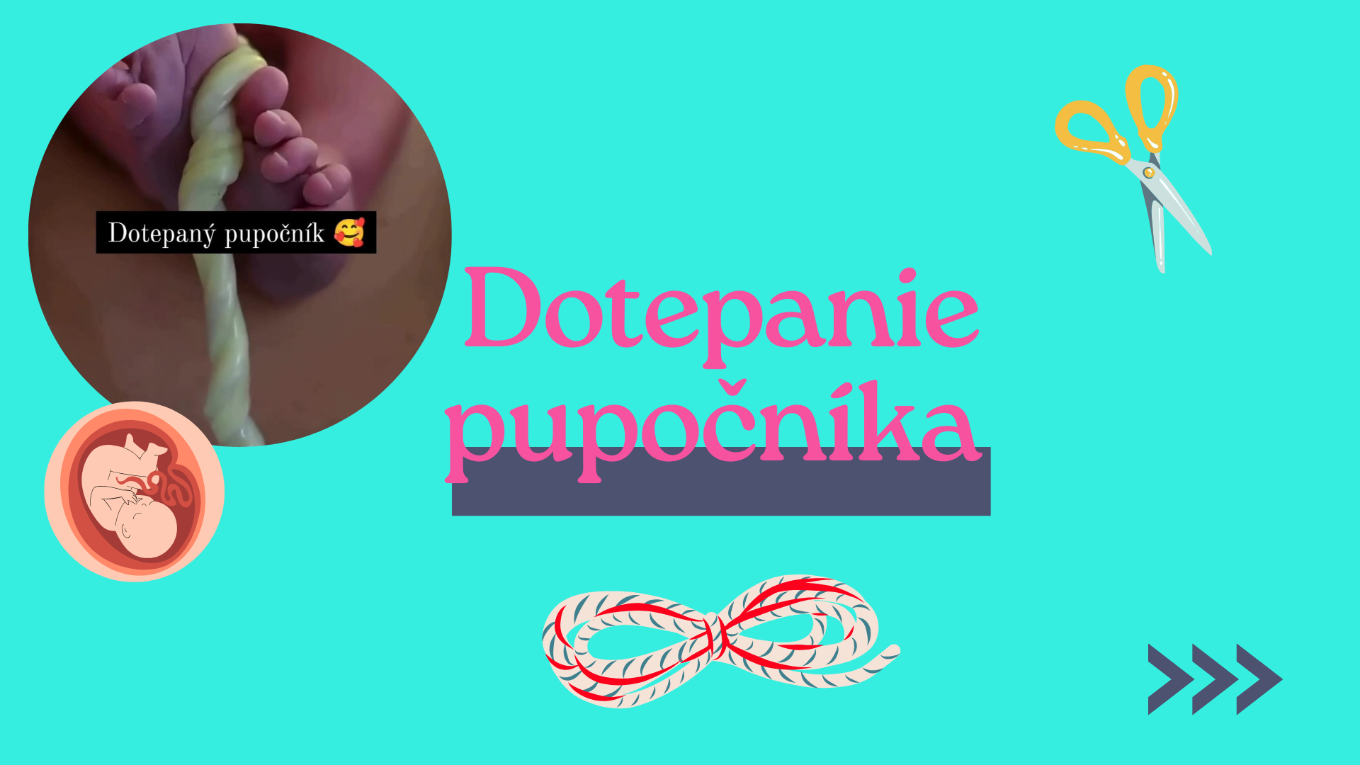 Dotepanie pupočníka po pôrode